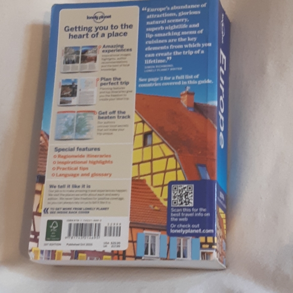 Lonely Planet Europe Book (October 2015) - Picture 2 of 5